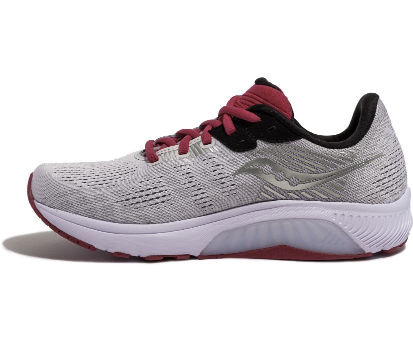 Saucony Guide 14 Women's Running Shoes Grey / Burgundy | AU 139OKIR